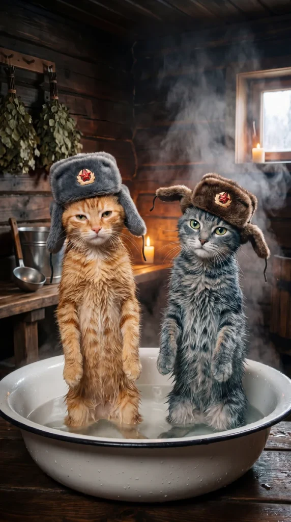 Котики в тазике