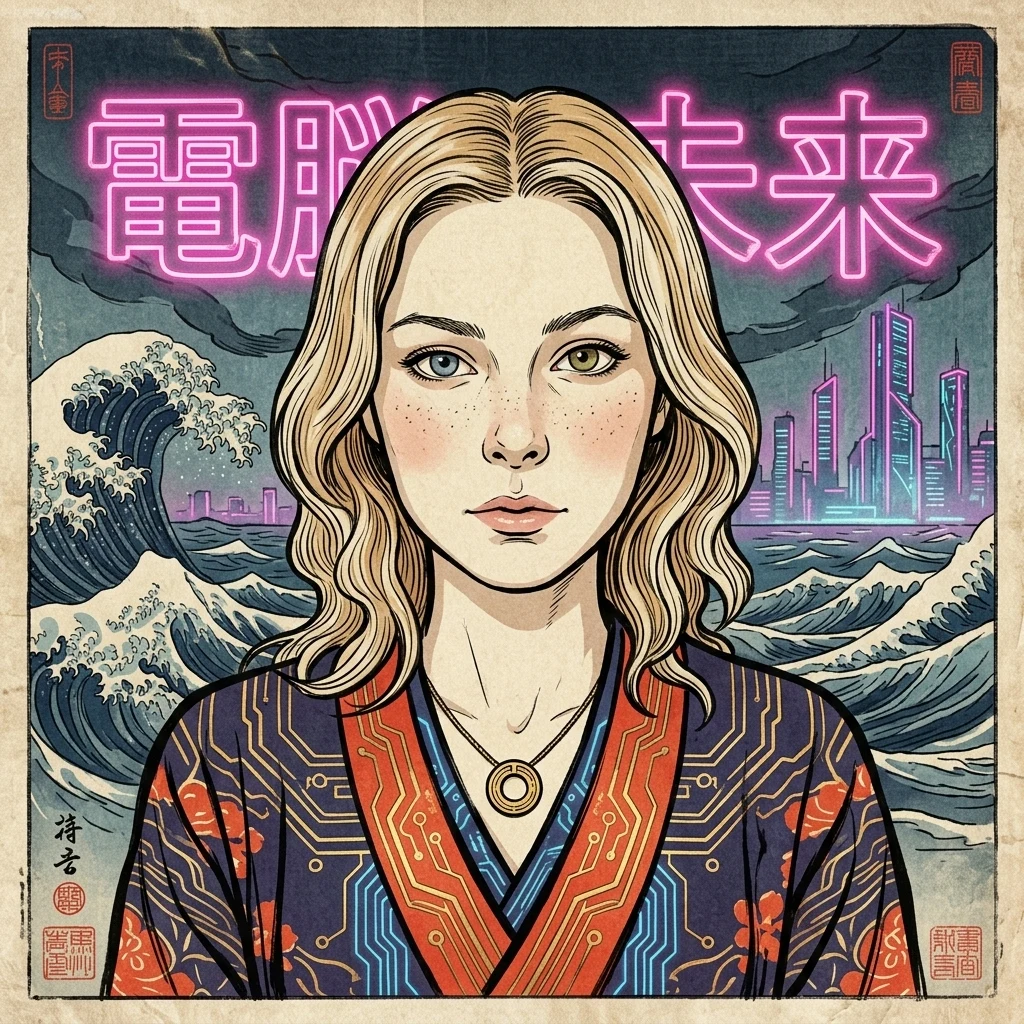 Укиё-э киберпанк