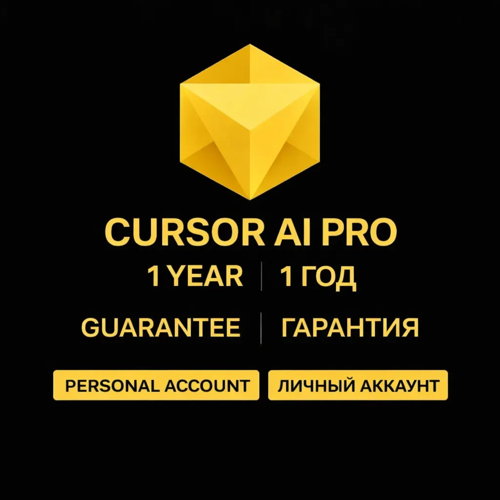 Cursor AI Pro  12 Месяцев  Полный Доступ